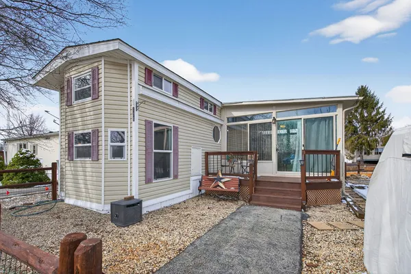 a front view of a house with porch