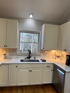 5544 South New Hope Road Hermitage, TN 37076 - Photo 49 of 62 a kitchen with granite countertop a sink cabinets and window