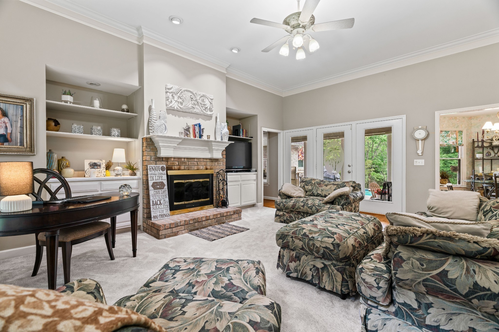 5544 South New Hope Road Hermitage, TN 37076 - Photo 10 of 62 a bedroom with furniture and a fireplace