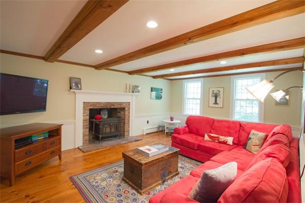 347 North Road Sudbury, MA 01776 - Photo 3 of 27 a living room with furniture and a fireplace