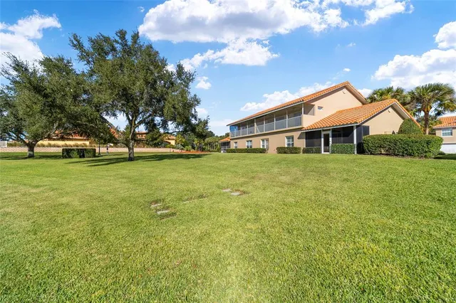 a view of a swimming pool with a lake view