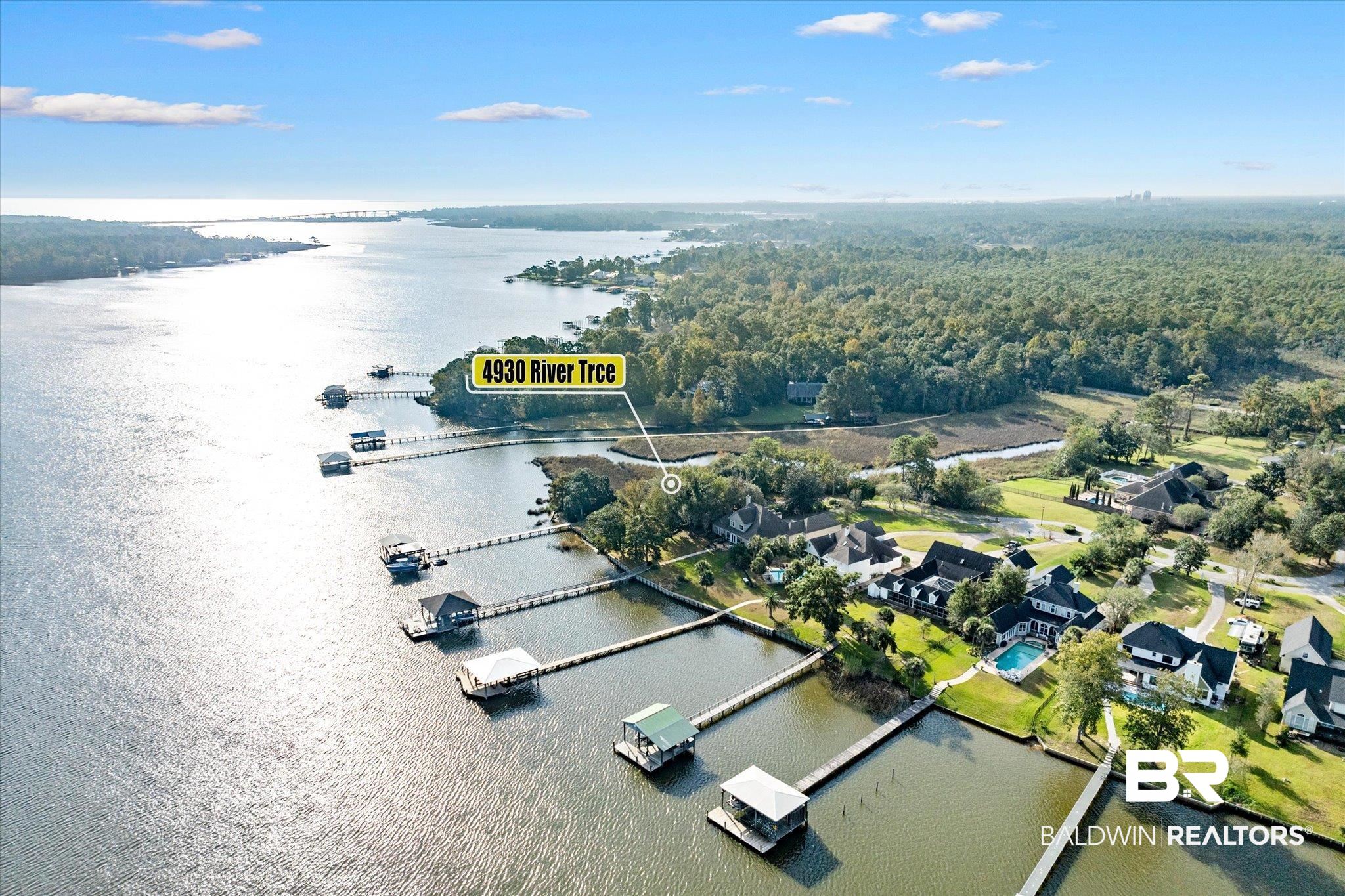 4930 River Trace Theodore, AL 36582 - Photo 50 of 57 Birds eye view of property with a water view