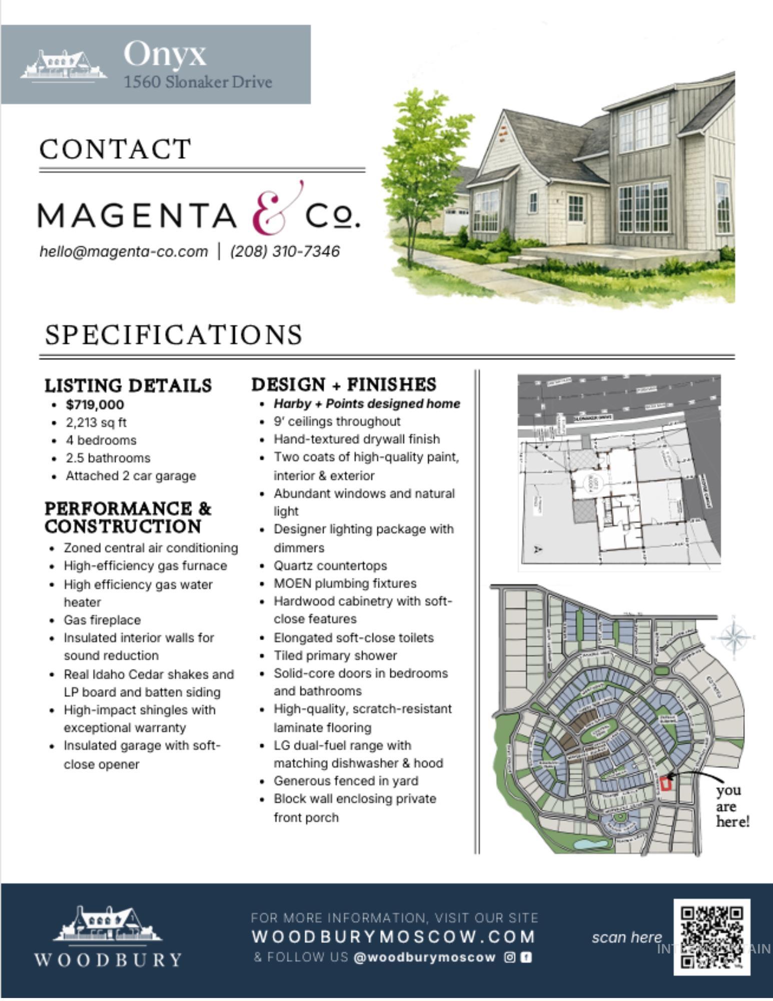 1560 Slonaker, Unit ONYX Moscow, ID 83843 - Photo 25 of 43 View of miscellaneous document