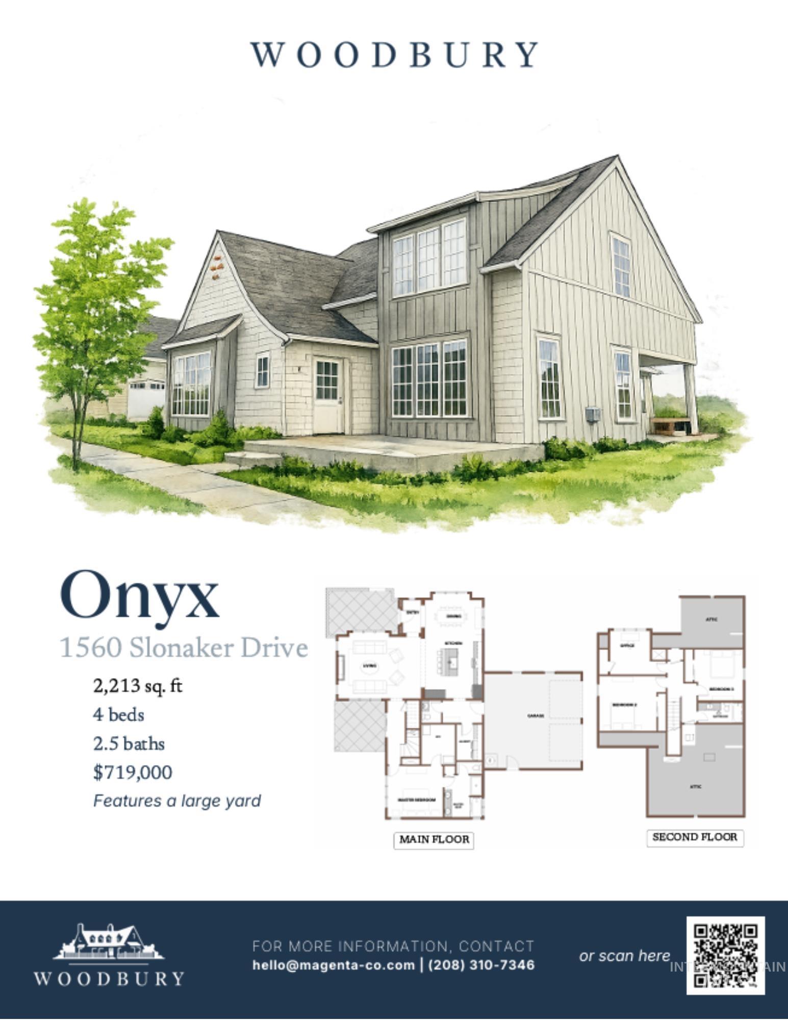 1560 Slonaker, Unit ONYX Moscow, ID 83843 - Photo 45 of 45 View of floor plan / room layout