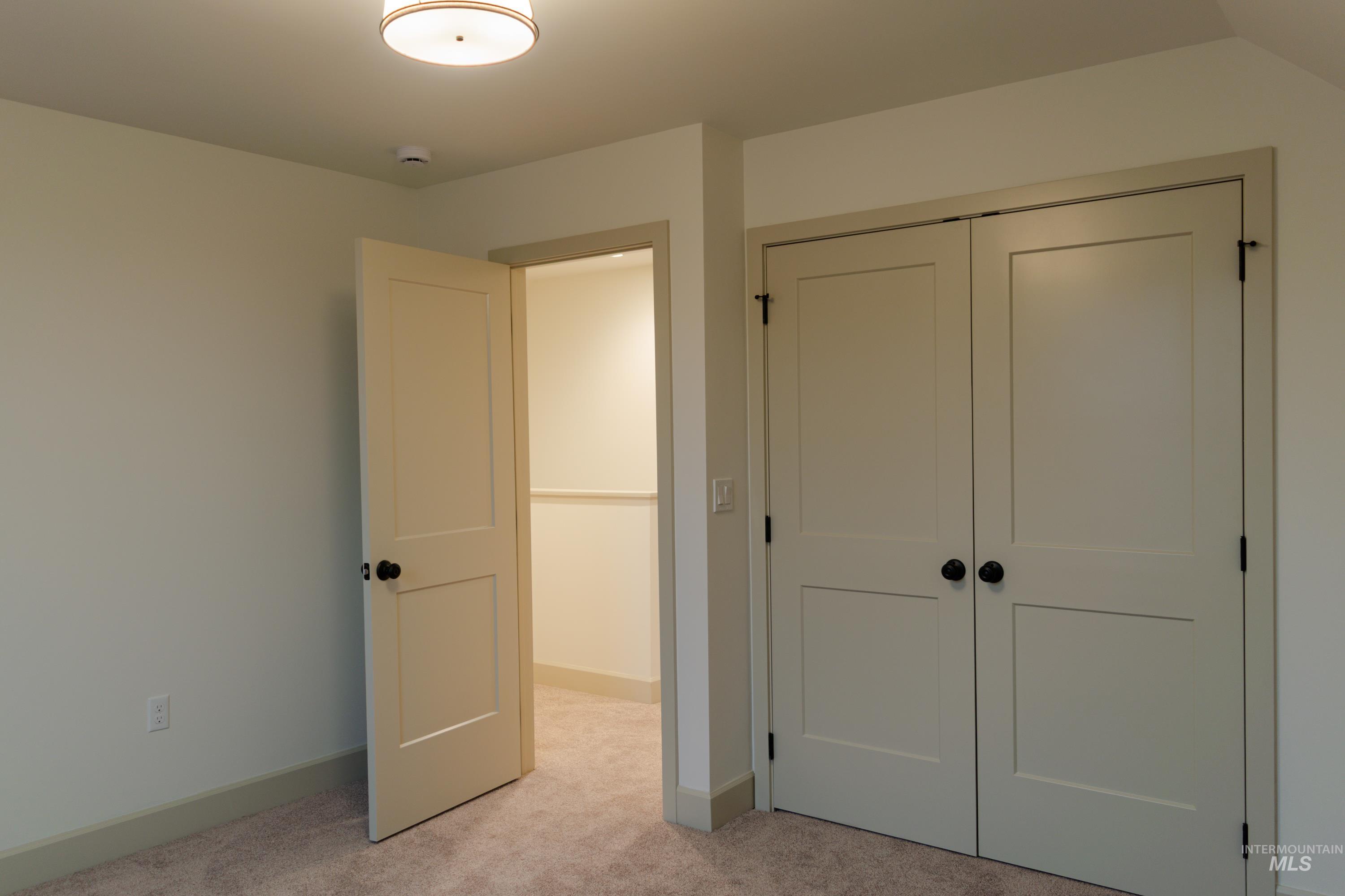 1560 Slonaker, Unit ONYX Moscow, ID 83843 - Photo 29 of 49 Unfurnished bedroom featuring light colored carpet and a closet