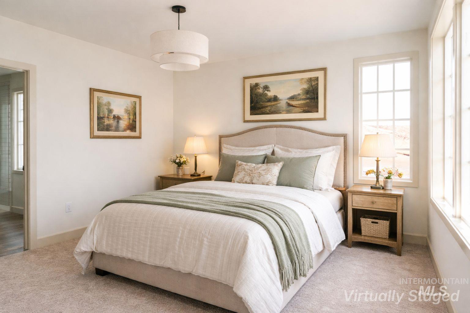 1560 Slonaker, Unit ONYX Moscow, ID 83843 - Photo 8 of 45 Bedroom featuring carpet and ensuite bath