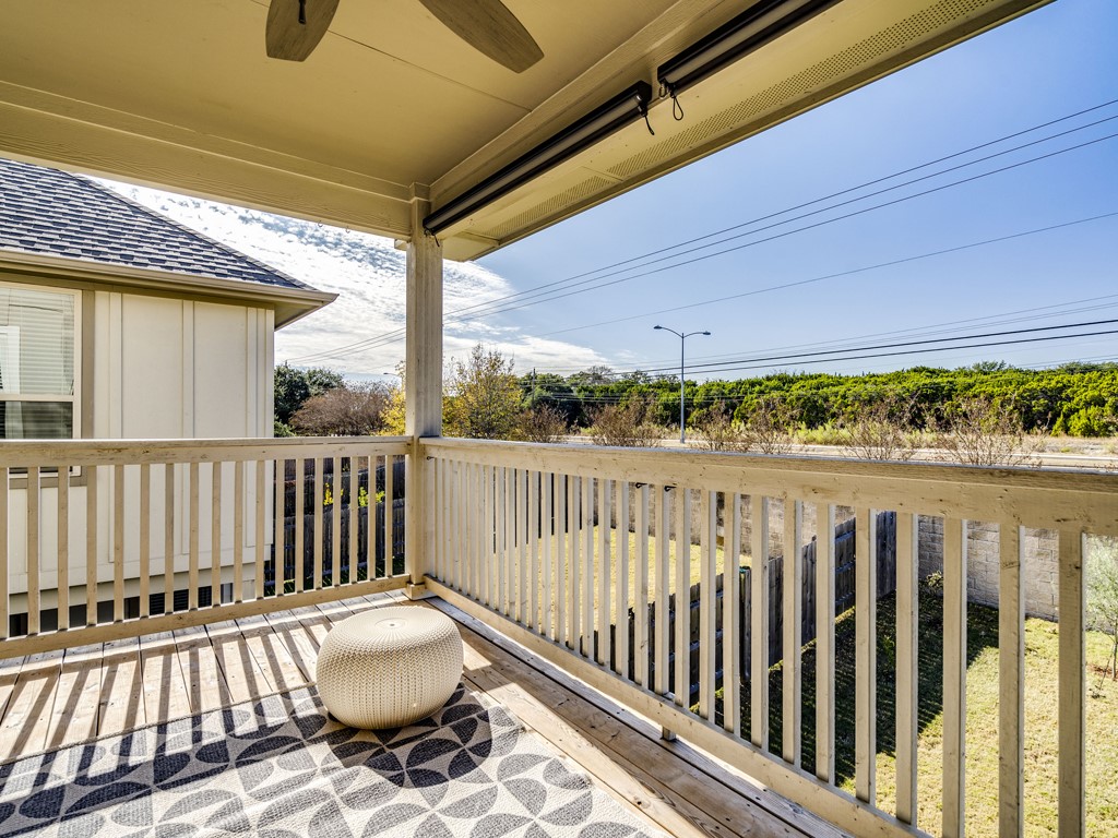 9500 Hunter Lane Austin, TX 78748 - Photo 16 of 25 a view of a balcony with wooden floor