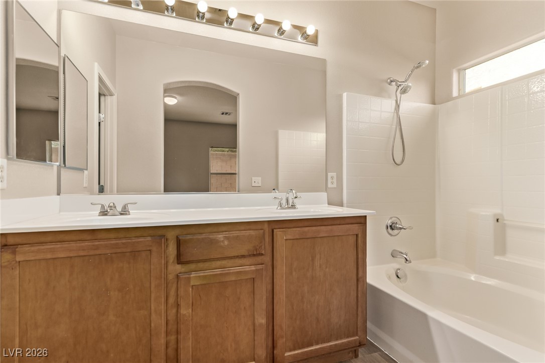 6224 Boulder Rise Street North Las Vegas, NV 89115 - Photo 17 of 27 Full bath featuring shower / tub combination and double vanity