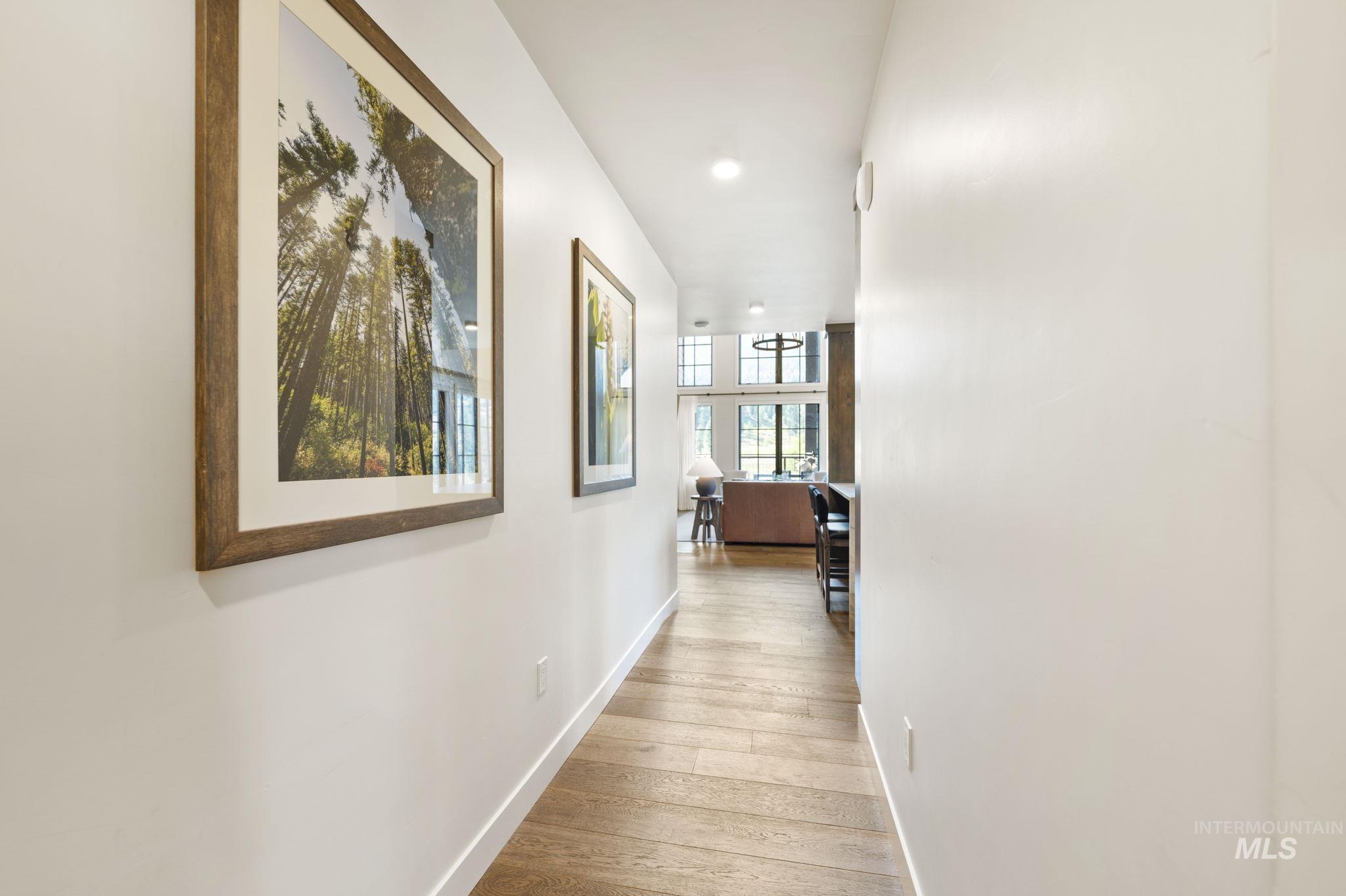 700 Village Drive, Unit 403 Donnelly, ID 83615 - Photo 30 of 43 Hall featuring light wood-type flooring and recessed lighting