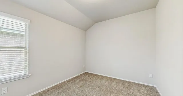 a view of a small space with window