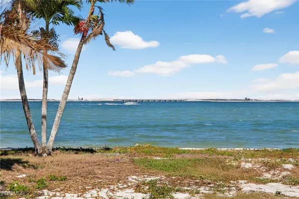 a view of an ocean and beach