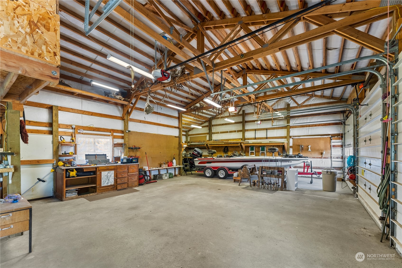 50 Soren Peterson Road Riverside, WA 98849 - Photo 32 of 37 a view of a garage with furniture