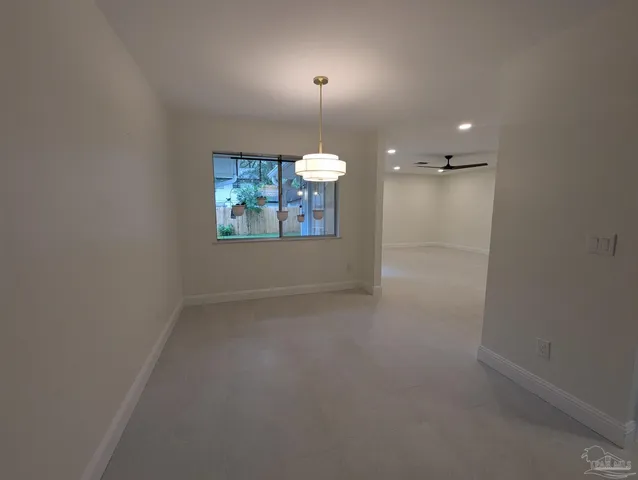 a window in an empty room