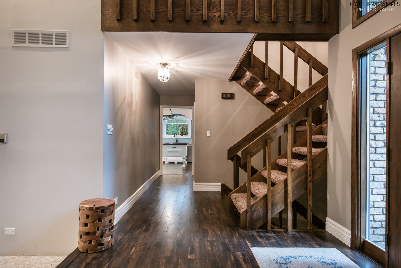 584 Aberdeen Road Frankfort, IL 60423 - Photo 10 of 60 a view of entryway with wooden floor and stairs