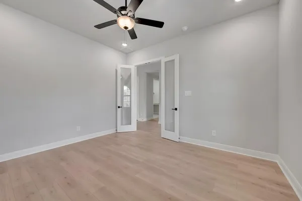 a view of an empty room