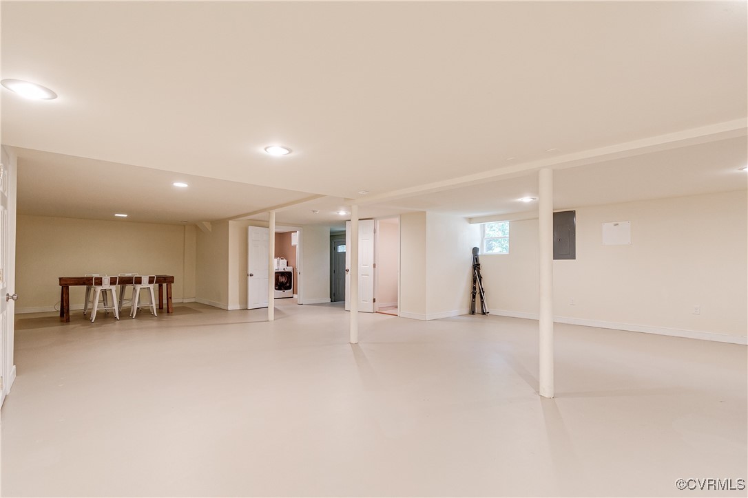 6737 Rural Point Road Mechanicsville, VA 23116 - Photo 25 of 32 Basement with washer / dryer and electric panel