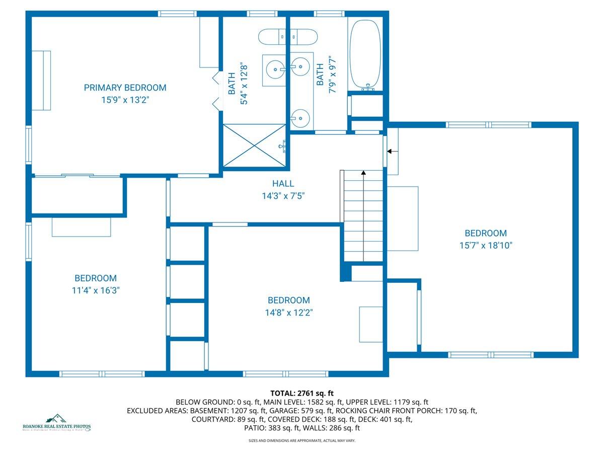 5673 Club Lane Roanoke, VA 24018 - Photo 55 of 57 02-3rd_floor_5673_club_lane_roanoke_with