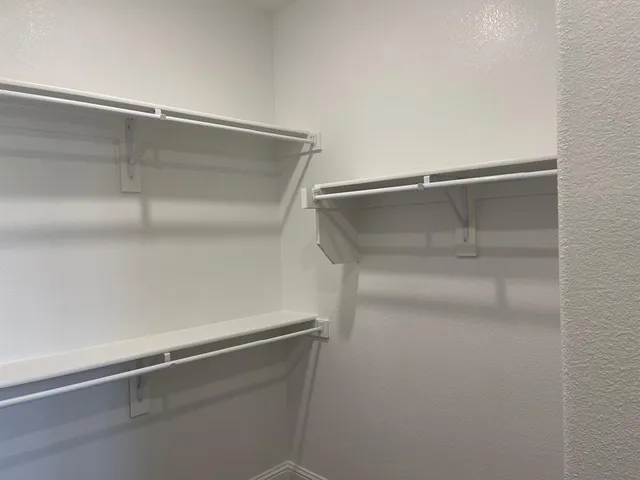 a close view of closet