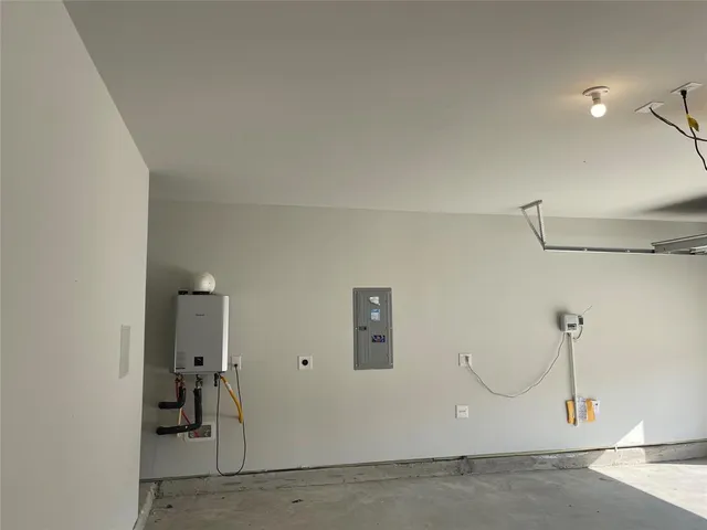 a view of a room with rack on the wall