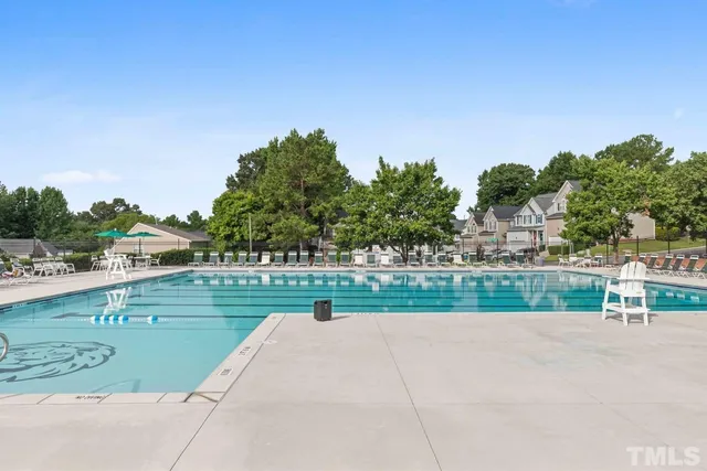 a view of a road with a yard