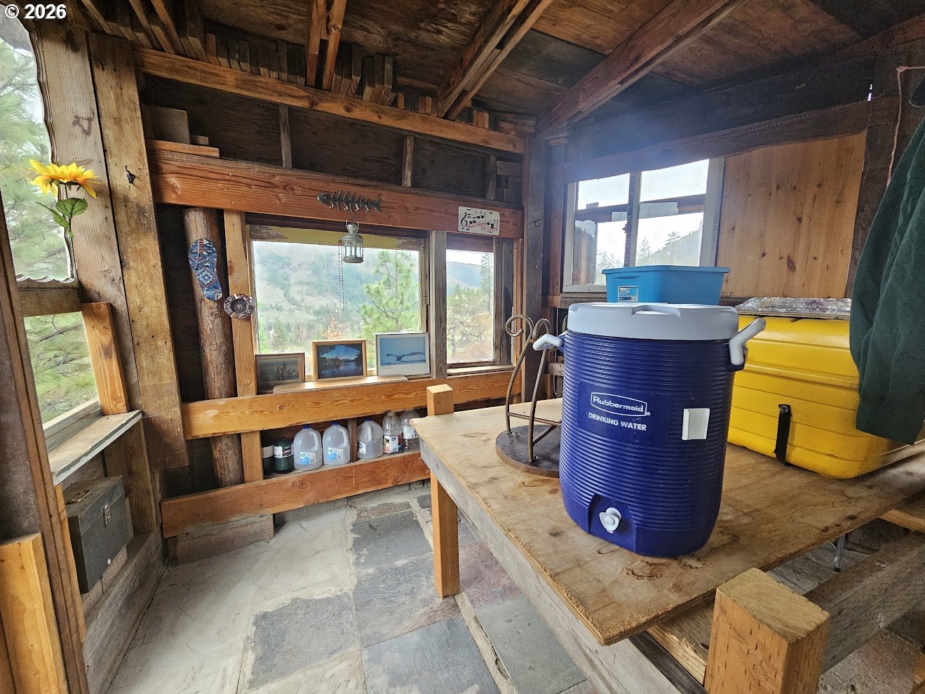 Wahkiacus Heights Road Klickitat, WA 98670 - Photo 37 of 42 a living room with furniture window and wooden floor
