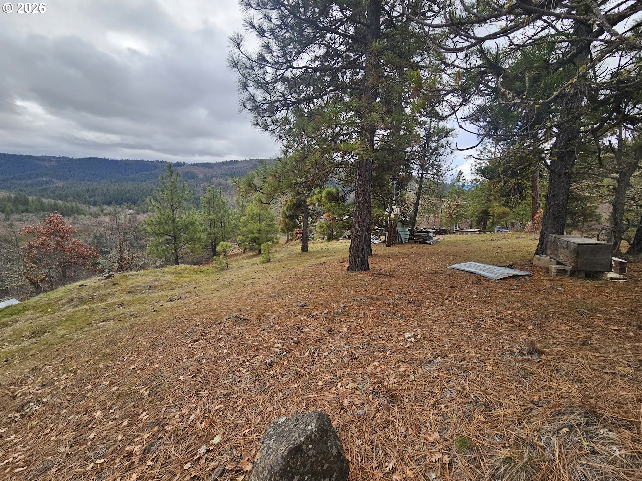 Wahkiacus Heights Road Klickitat, WA 98670 - Photo 5 of 42 a view of dirt field with trees in the background