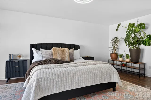 a view of a lake with a mountain