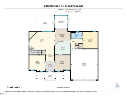 $548,000 | 2653 Bowden Drive, Creedmoor, NC 27522