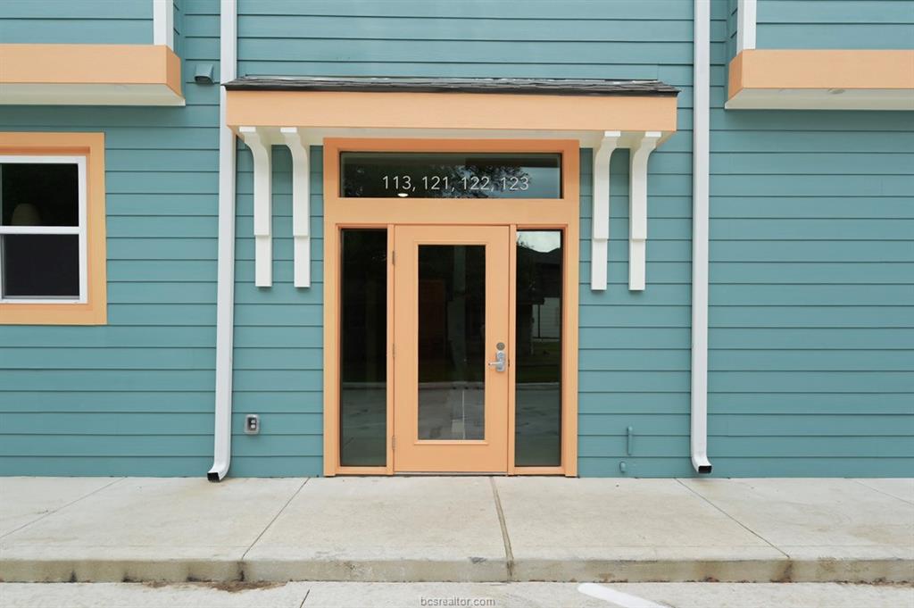 603 South Sims Avenue, Unit 113 Bryan, TX 77803 - Photo 2 of 10 a view of entrance door of the house
