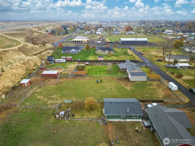 an aerial view of a city