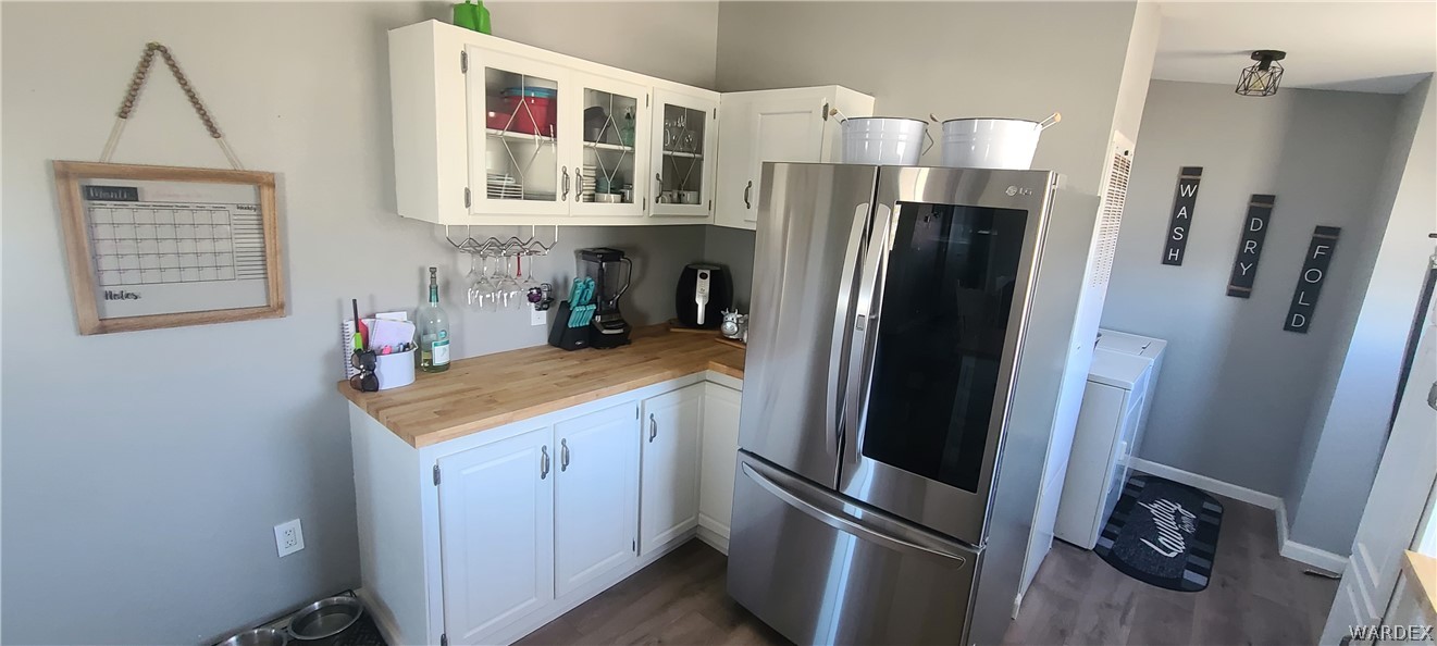 2821 Naco Road Golden Valley, AZ 86413 - Photo 35 of 71 a kitchen with stainless steel appliances a refrigerator and a sink