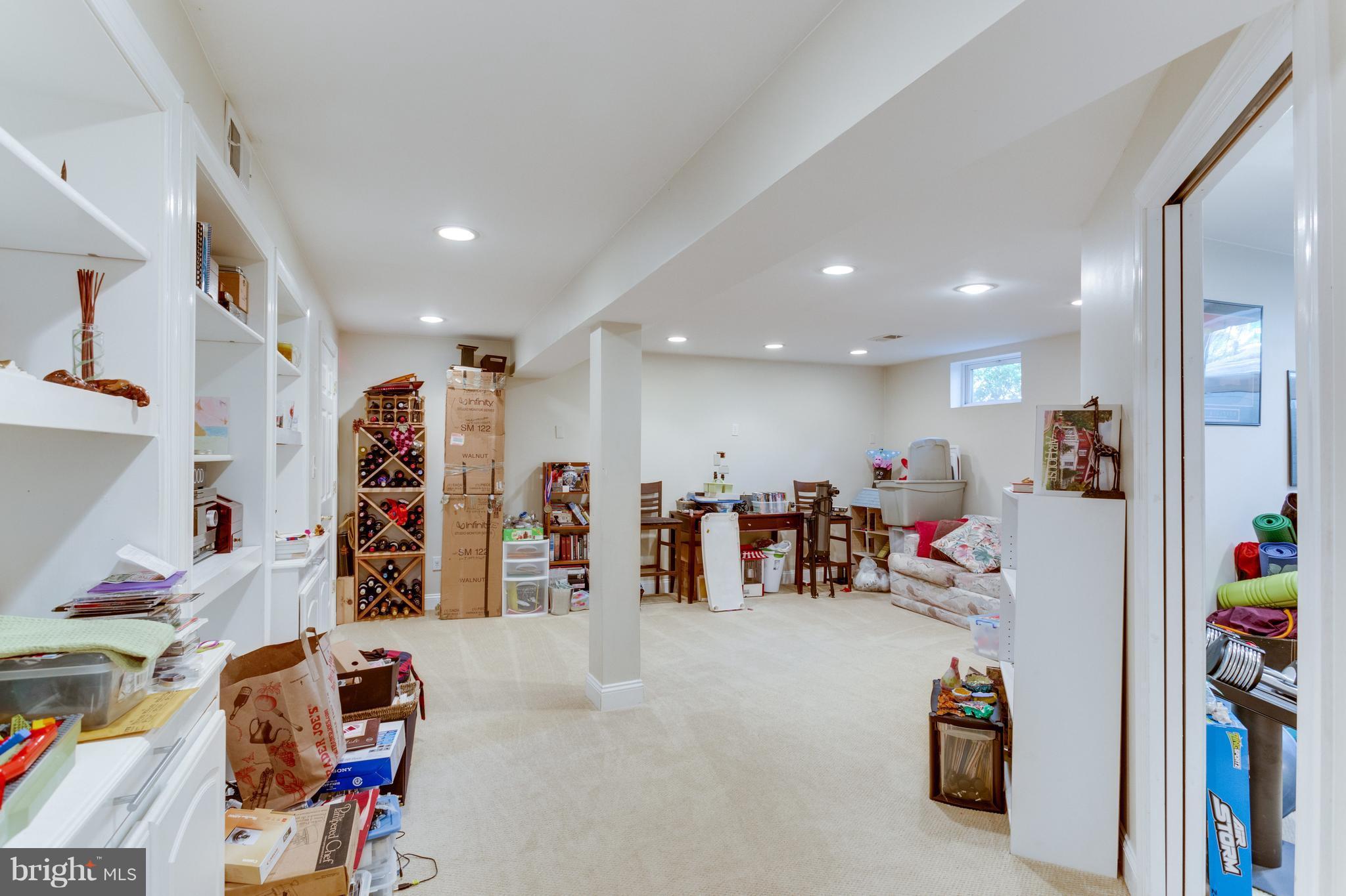 7114 Carnation Court Springfield, VA 22152 - Photo 24 of 30 Fully Finished Basement With Built In Shelves