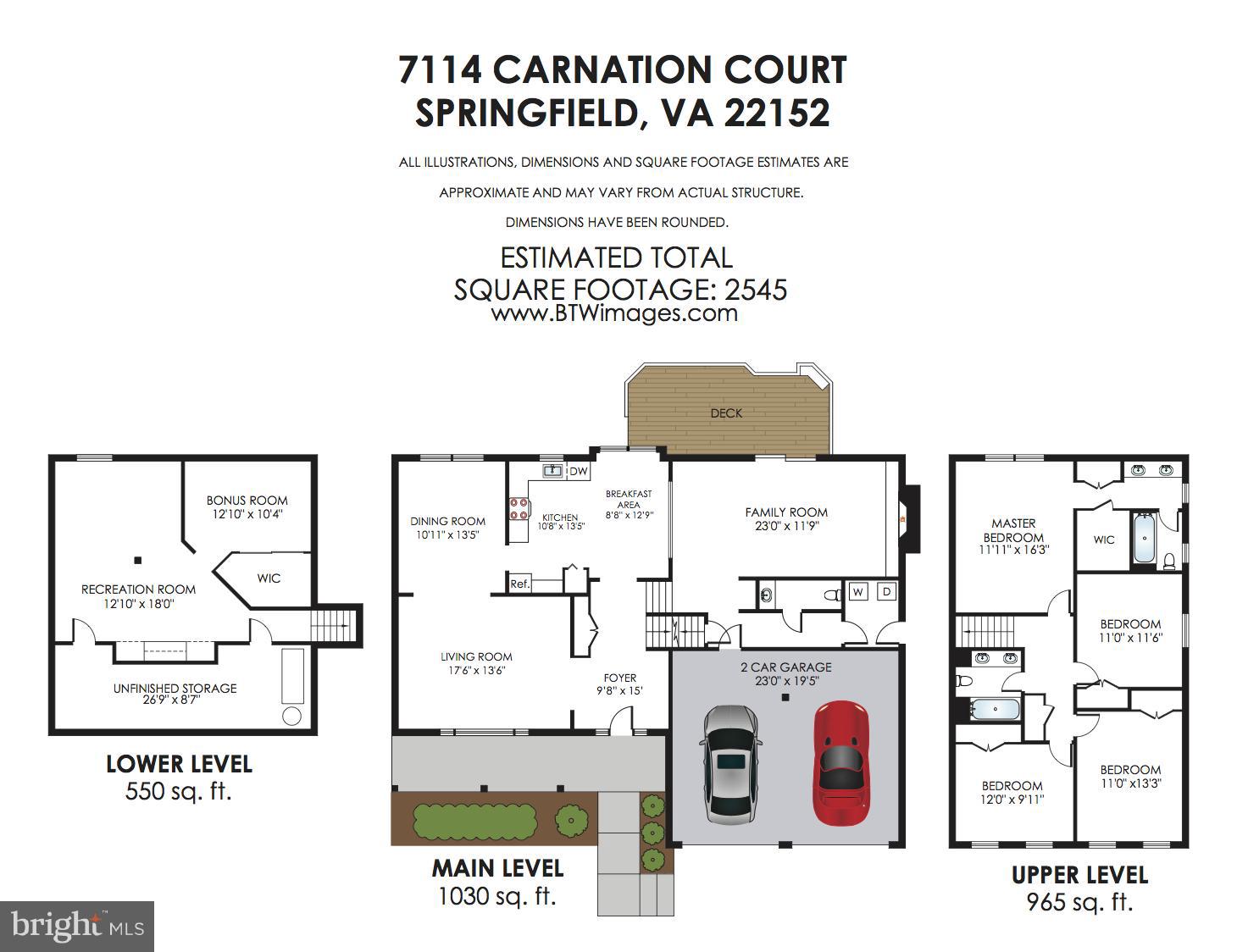 7114 Carnation Court Springfield, VA 22152 - Photo 30 of 30 Floorplan