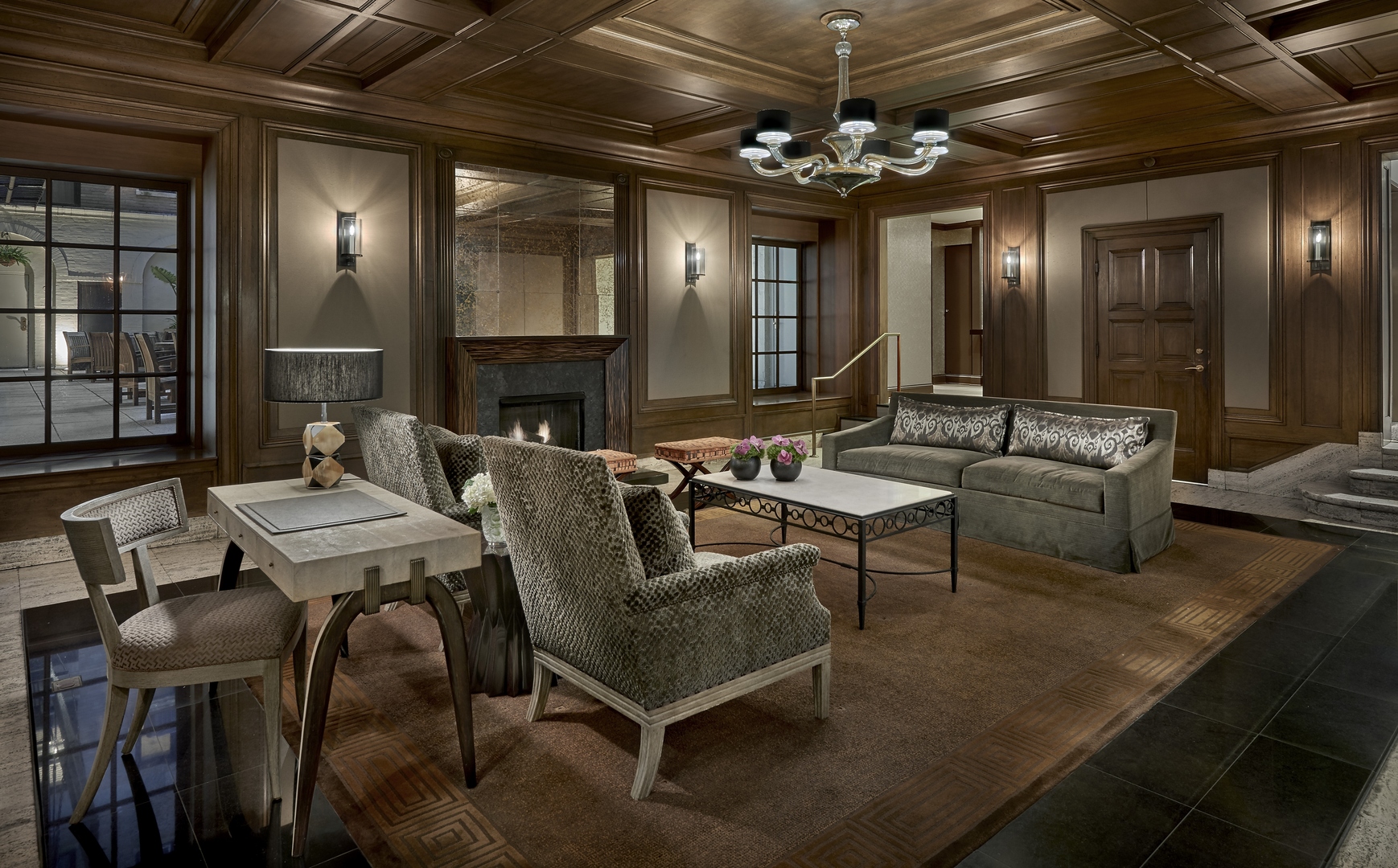 3100 North Sheridan Road, Unit 7D Chicago, IL 60657 - Photo 2 of 24 a living room with furniture and a chandelier