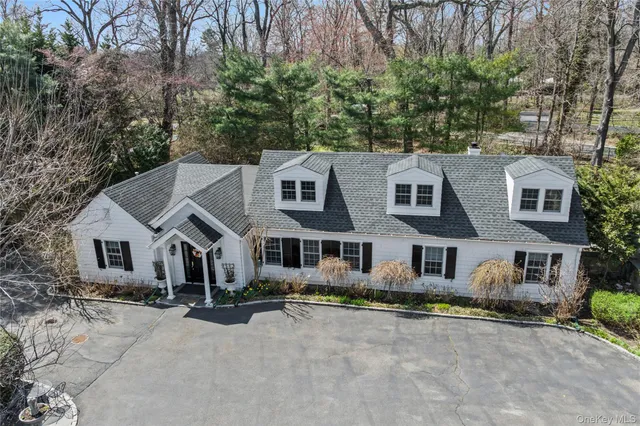 front view of a house with a street