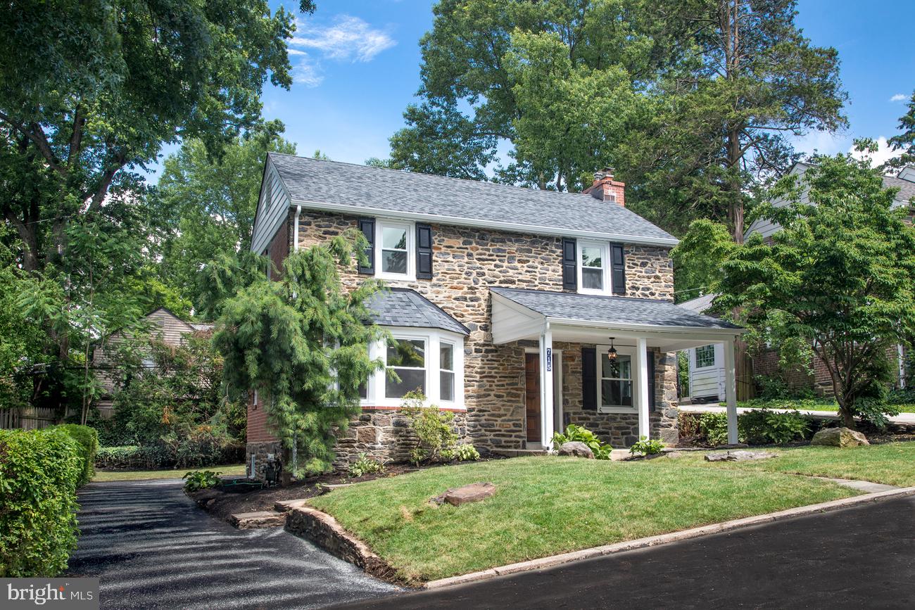 715 Harvard Road Bala Cynwyd, PA 19004 - Photo 1 of 18 Front Facade and Private Driveway