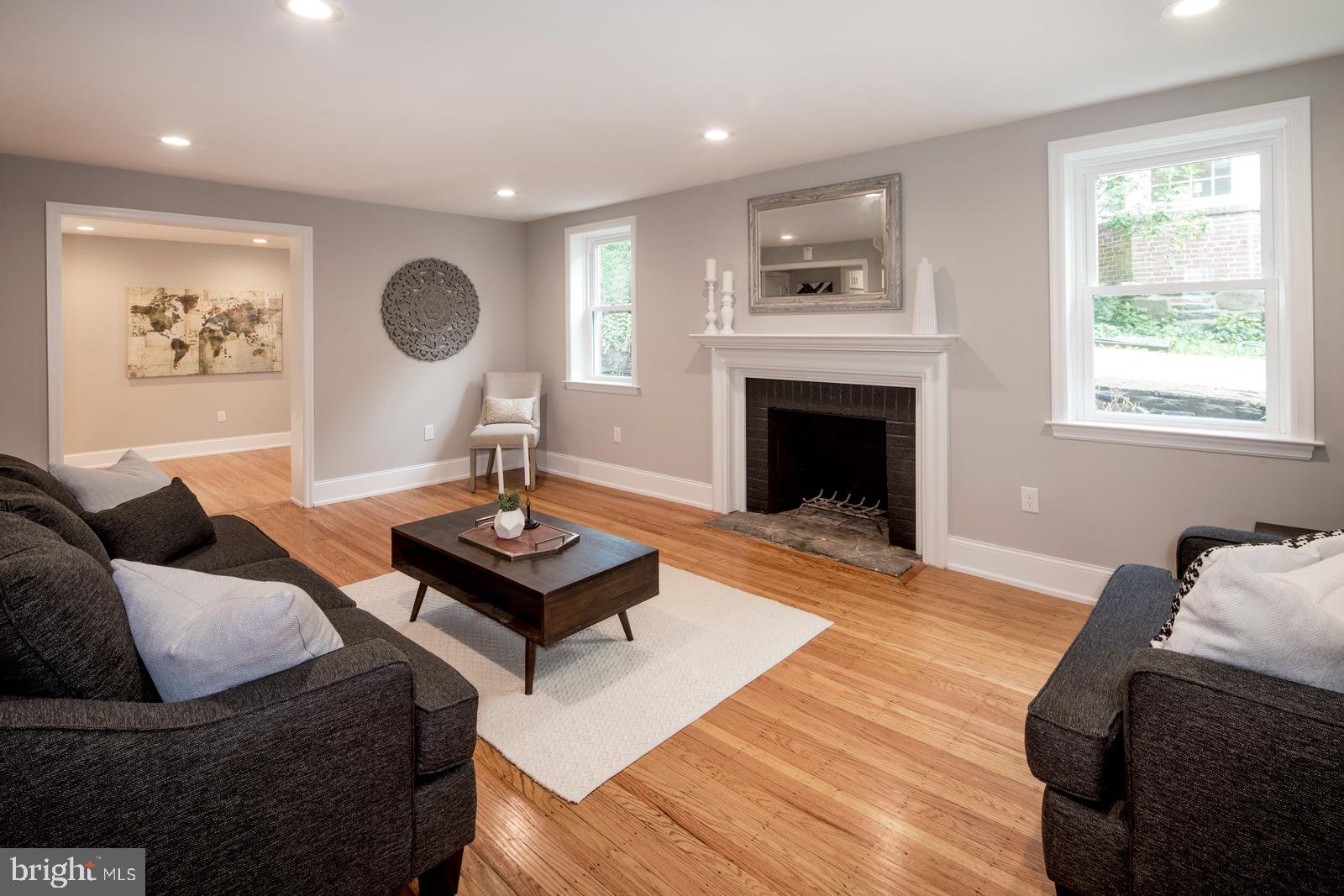 715 Harvard Road Bala Cynwyd, PA 19004 - Photo 4 of 18 Living Room facing Fireplace