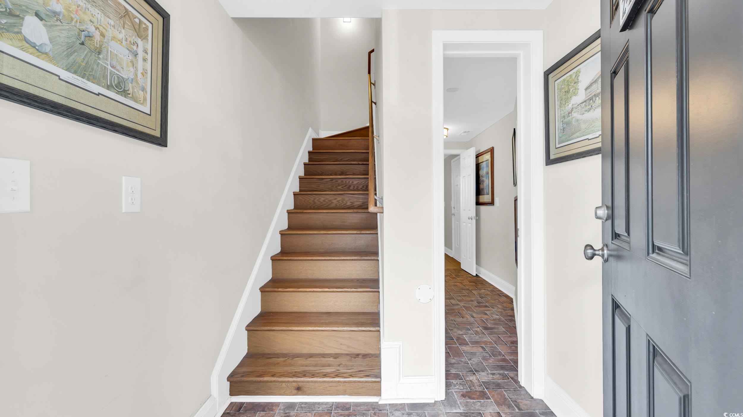 5137 Highway 17 Business, Unit 2B Murrells Inlet, SC 29576 - Photo 5 of 32 Stairs with baseboards