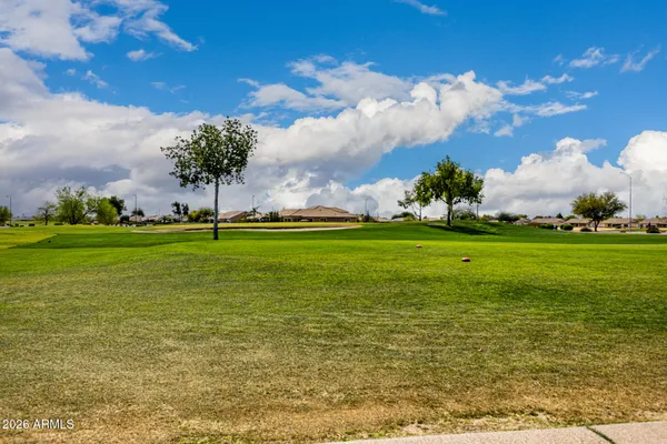 a view of yard with swimming pool