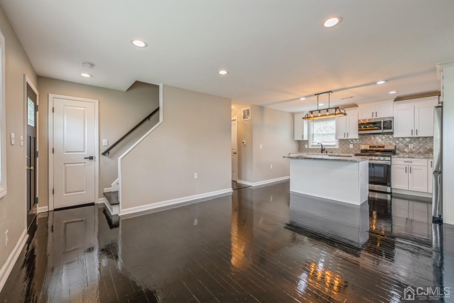 27 North Pennington Road New Brunswick, NJ 08901 - Photo 4 of 21 Living Room and Kitchen....Open Floor Plan