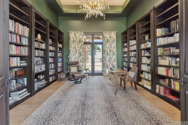 a view of a terrace with furniture