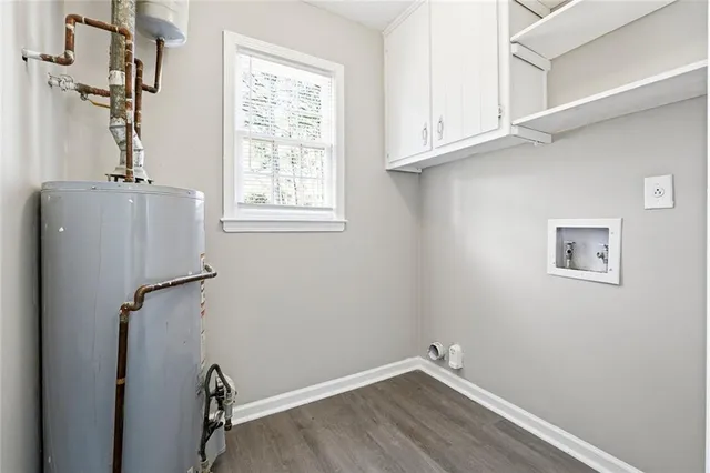 a bathroom with a window