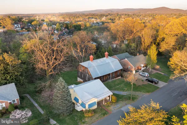 a view of city and mountain