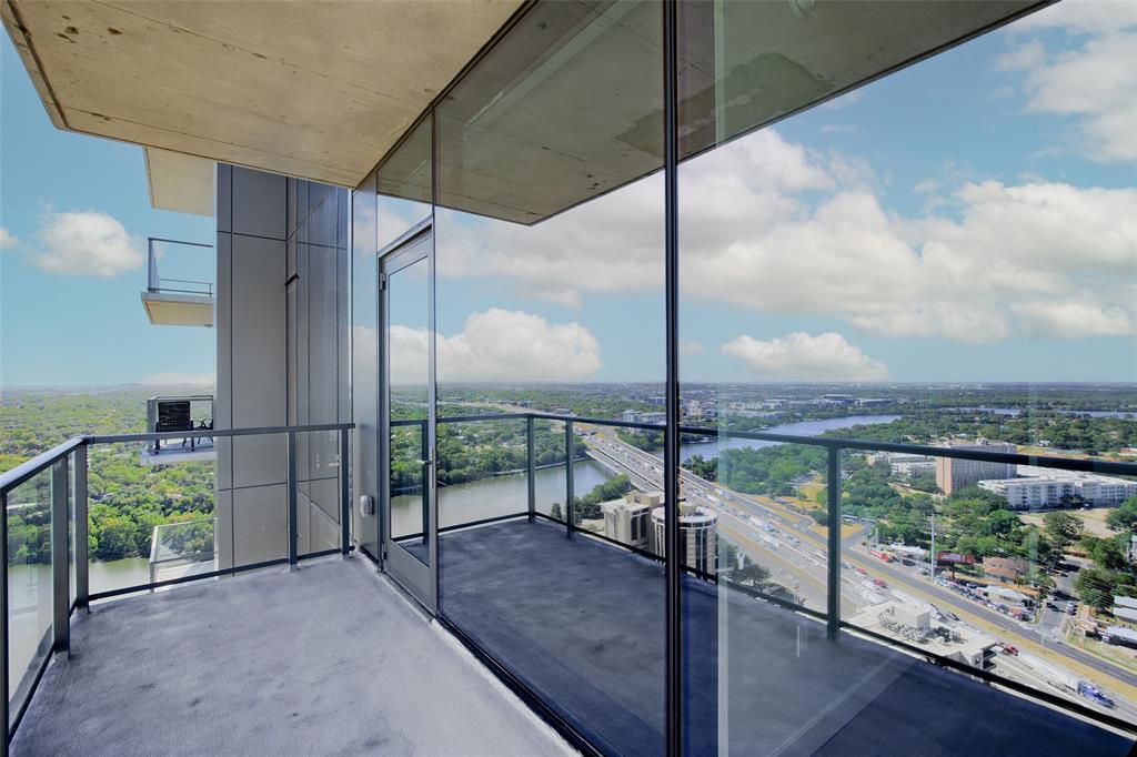 44 East Avenue, Unit 3109 Austin, TX 78701 - Photo 25 of 37 Balcony with a water view