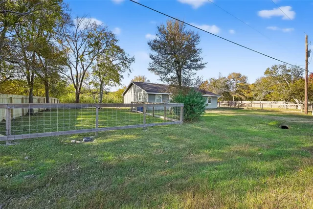 a view of a lake in middle of the town