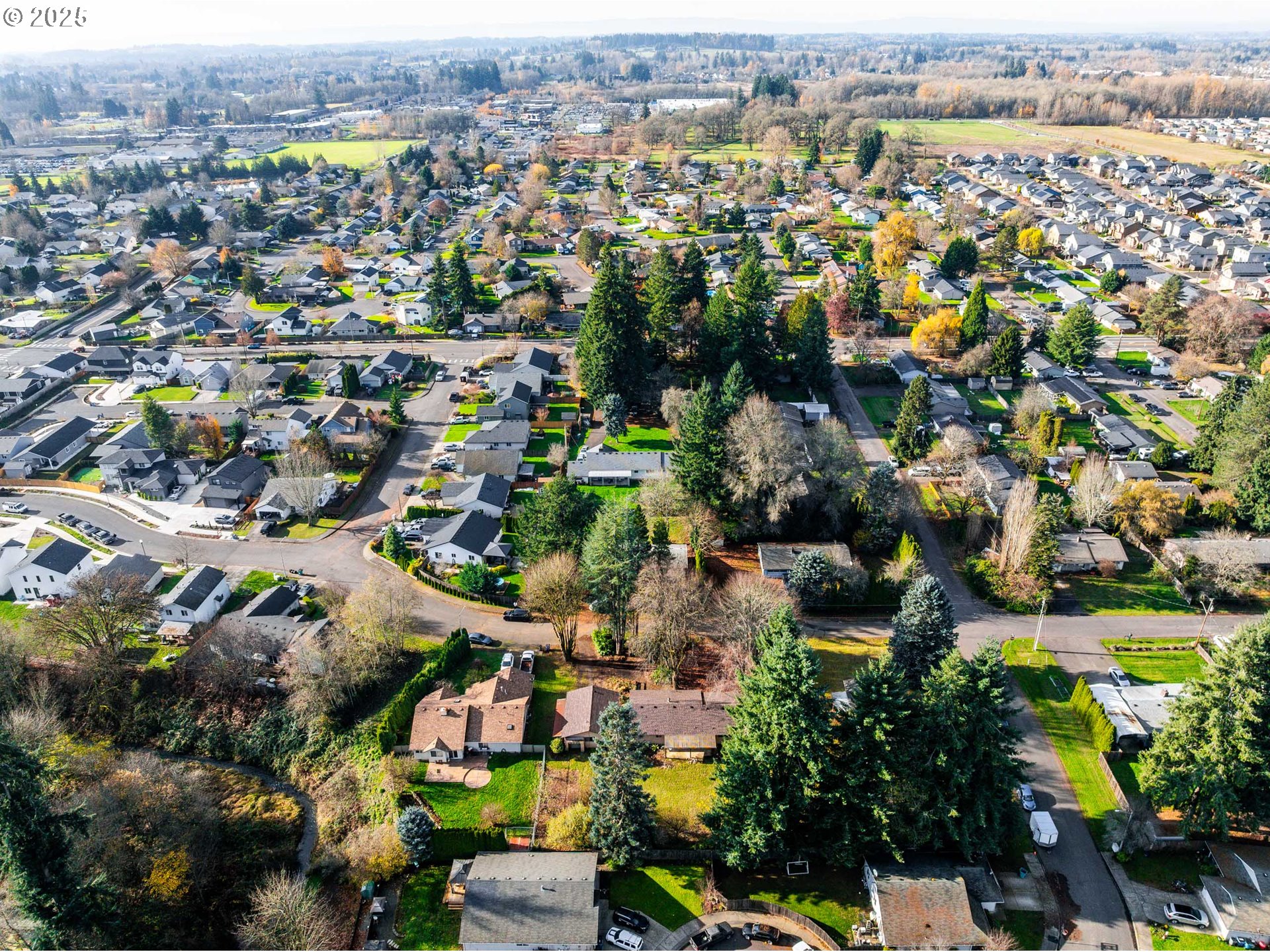 1109 Southeast 2nd Avenue Battle Ground, WA 98604 - Photo 28 of 30 an aerial view of residential houses with outdoor space