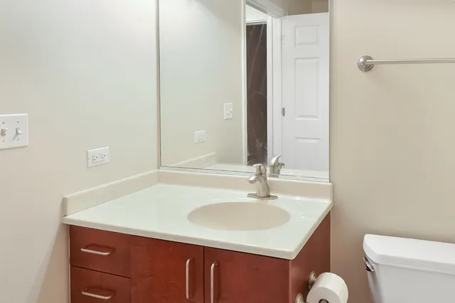 a bathroom with a sink and a toilet