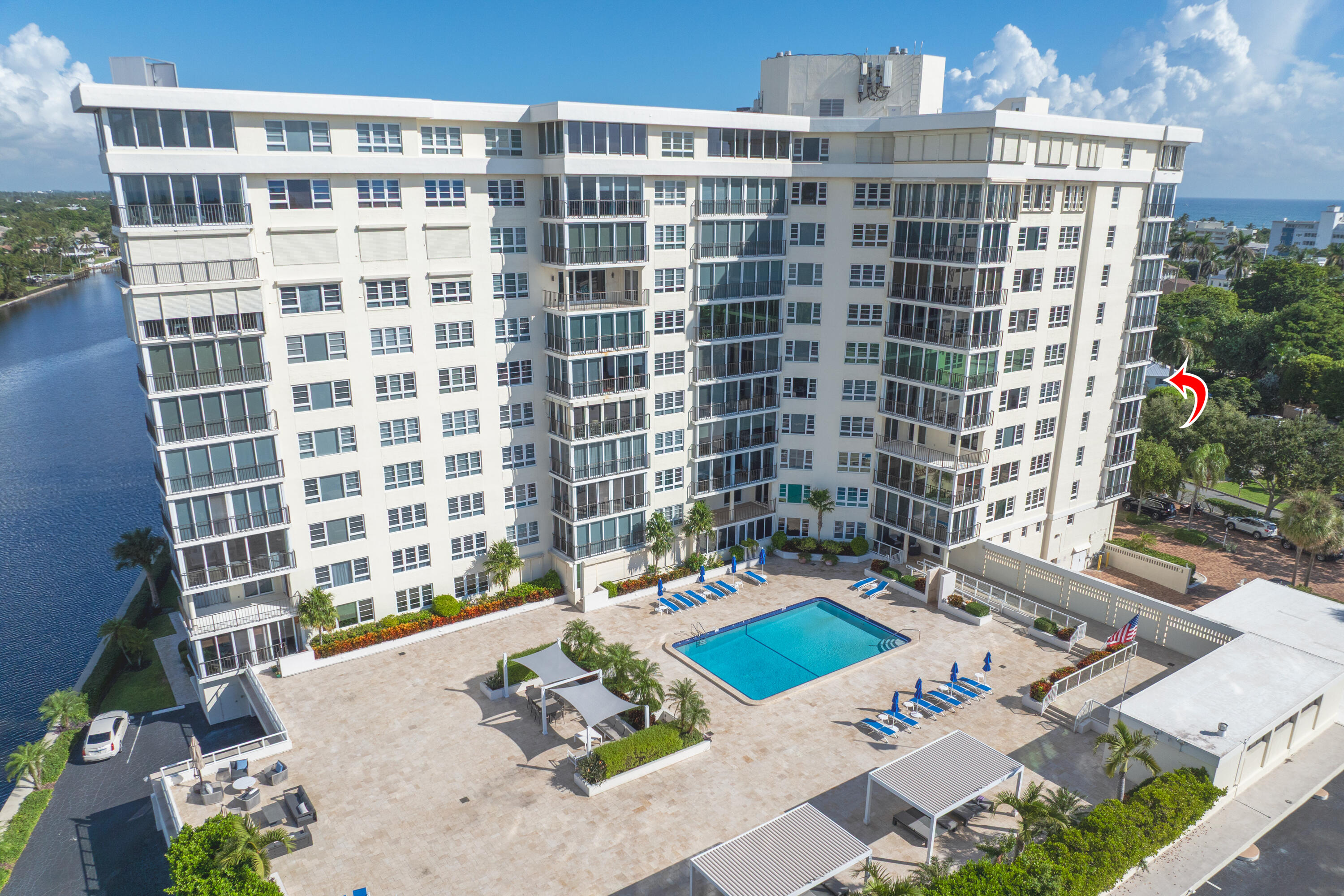 50 E Road, Unit 6E Delray Beach, FL 33483 - Photo 23 of 36 a view of a city that has tall trees