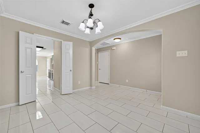 a view of an empty room