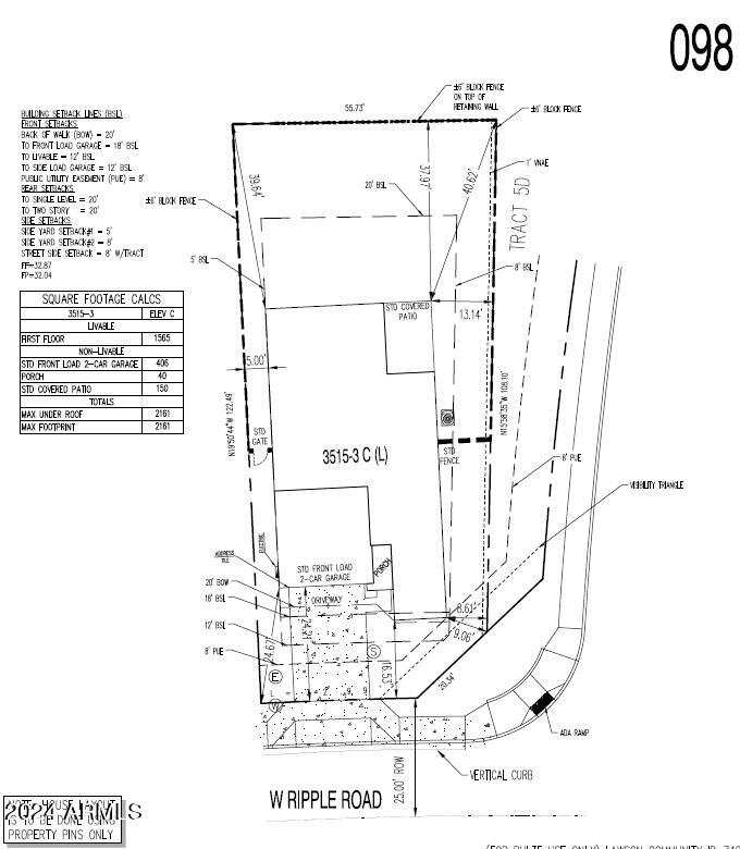 24429 West Ripple Road Buckeye, AZ 85326 - Photo 2 of 26 Plot Plan